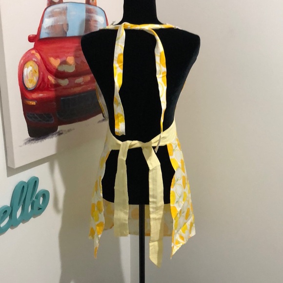 Lemon 🍋 Dress Apron Handmade Anthropologie Style - Picture 5 of 8